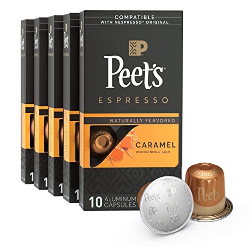 Peets Coffee, Dark Roast Espresso Capsules Compatible with Nesp...