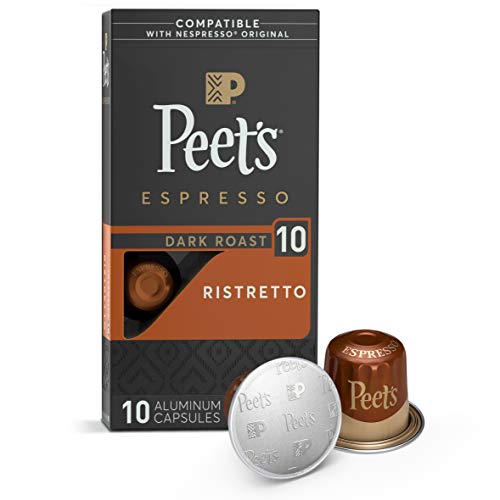 Peets Coffee, Dark Roast Espresso Pods Compatible with Nespress...