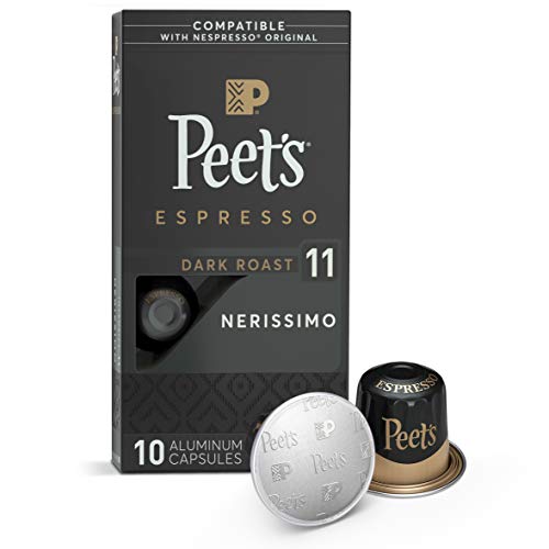 Peets Coffee, Dark Roast Espresso Pods Compatible with Nespress...