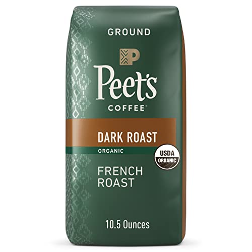 Peets Coffee, Dark Roast Ground Coffee - Organic French Roast 1