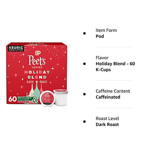 Peets Coffee , Dark Roast K-Cup Coffee Pods for Keurig Brewers ...