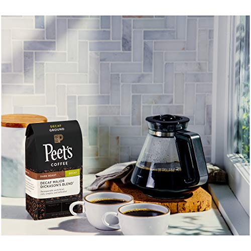 Peets Coffee Decaf Major Dickasons Blend, Dark Roast Ground Co