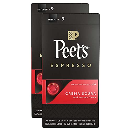 Peets Coffee Espresso Capsules Variety Pack 20 Each 80 Count ...