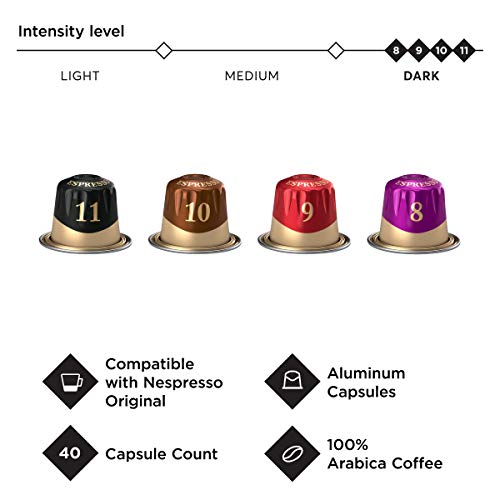 Peets Coffee Espresso Capsules Variety Pack, 40 Count Single Cu