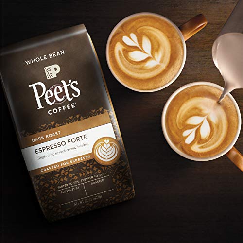 Peets Coffee Espresso Forte, Dark Espresso Roast Whole Bean Cof