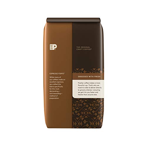 Peets Coffee Espresso Forte, Dark Espresso Roast Whole Bean Cof