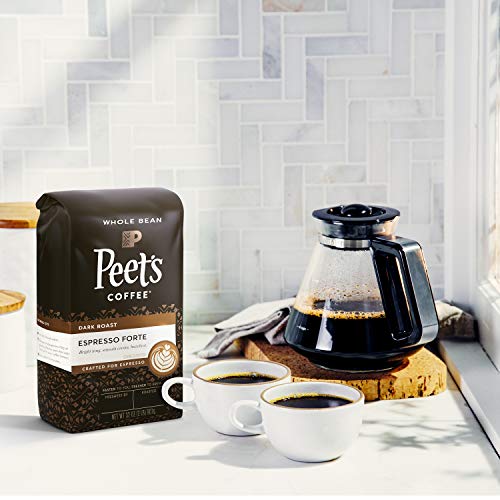 Peets Coffee Espresso Forte, Dark Espresso Roast Whole Bean Cof