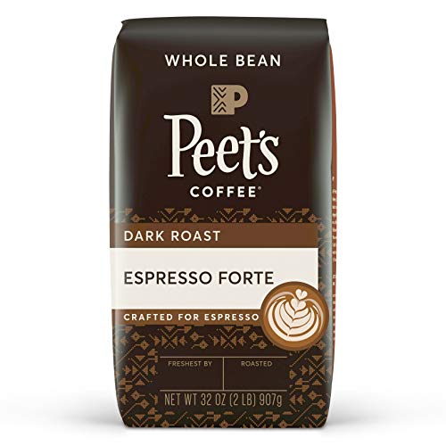 Peets Coffee Espresso Forte, Dark Espresso Roast Whole Bean Cof