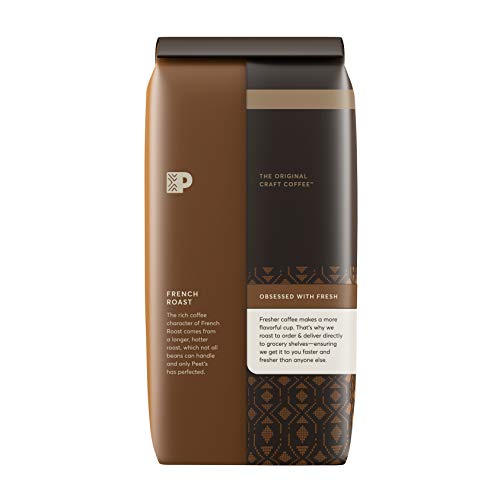 Peets Coffee French Roast, Dark Roast Ground Coffee, 20 Oz