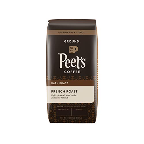 Peets Coffee French Roast, Dark Roast Ground Coffee, 20 Oz