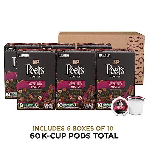 Peets Coffee, Hazelnut Mocha - Flavored Coffee - 60 K-Cup Pods ...
