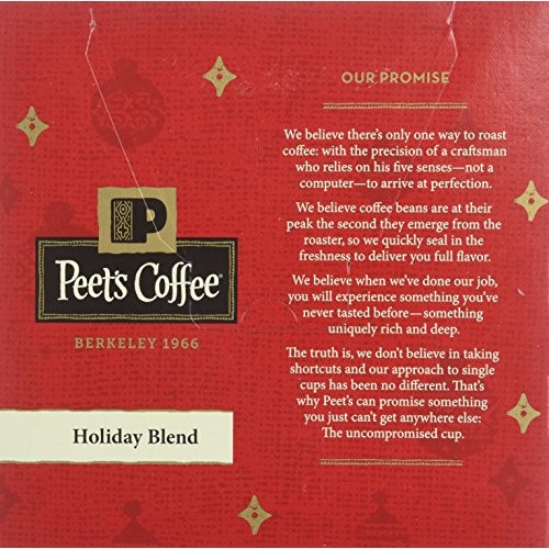 Peets Coffee Holiday Blend K Cup Pack, 16Count