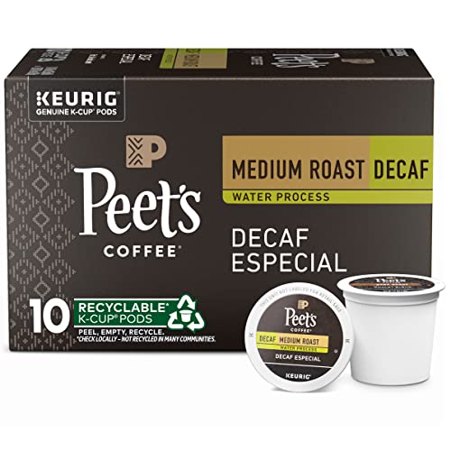 Peets Coffee K-Cup Single Serve Pack for Keurig Brewers, Decaff...