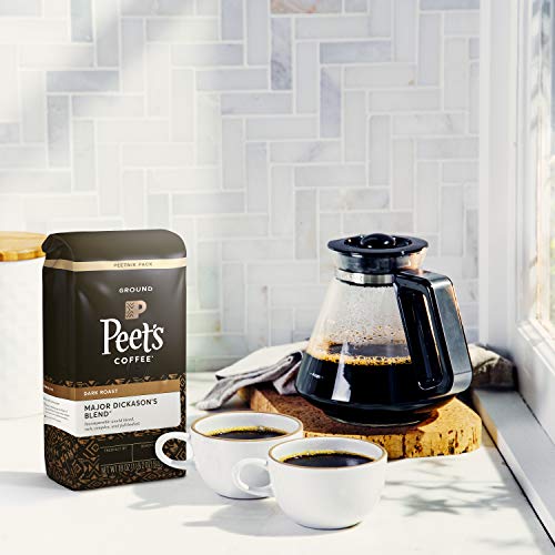 Peets Coffee Major Dickasons Blend, Dark Roast Ground Coffee,