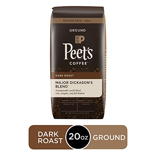 Peets Coffee Major Dickasons Blend, Dark Roast Ground Coffee,