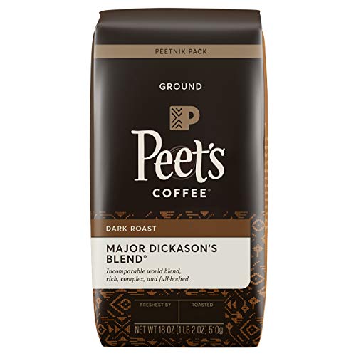 Peets Coffee Major Dickasons Blend, Dark Roast Ground Coffee,