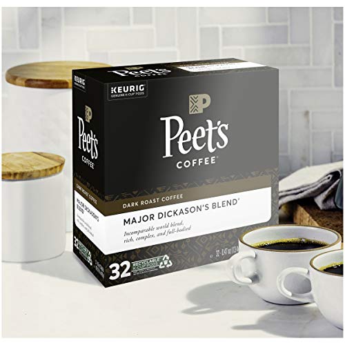 Peets Coffee Major Dickasons Blend, Dark Roast,K-Cup, 32 Ct