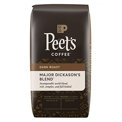 Peets Coffee, Major Dickasons Blend, Dark Roast, Whole Bean 32...