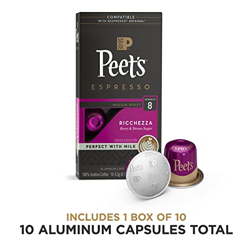 Peets Coffee, Medium Roast Espresso Pods Compatible with Nespre...