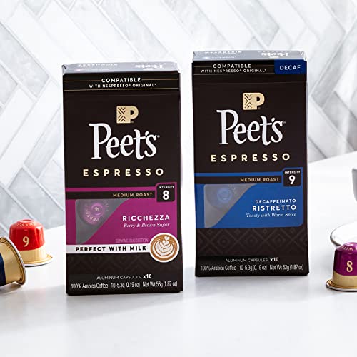 Peets Coffee, Medium Roast Espresso Pods Compatible with Nespre...
