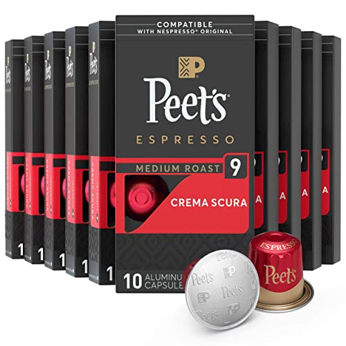 Peets Coffee, Medium Roast Espresso Pods Compatible with Nespre...