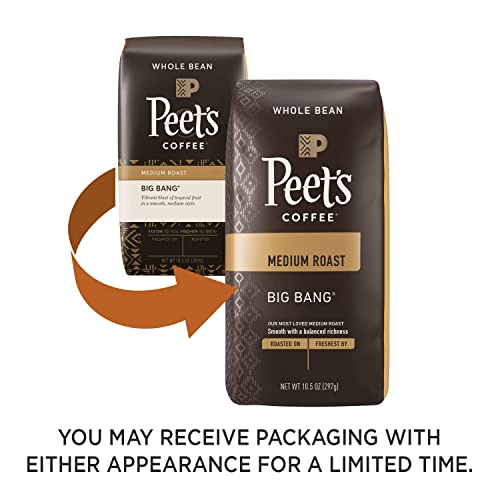 Peets Coffee, Medium Roast Whole Bean Coffee - Big Bang 63 Ounc...