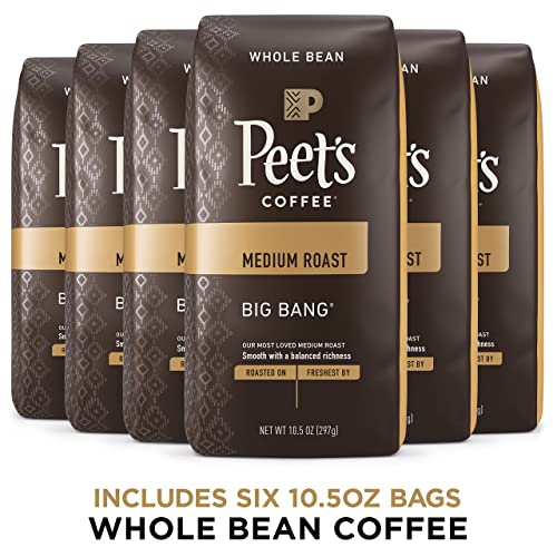 Peets Coffee, Medium Roast Whole Bean Coffee - Big Bang 63 Ounc...