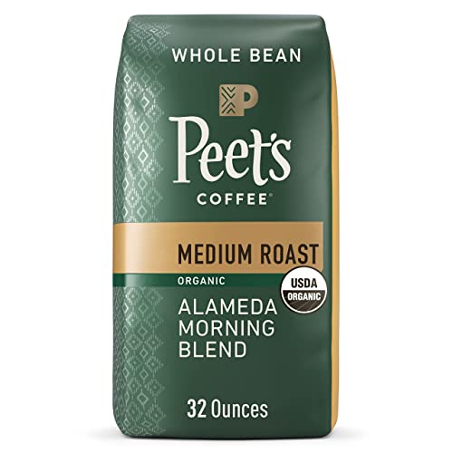 Peets Coffee, Medium Roast Whole Bean Coffee - Organic Alameda ...