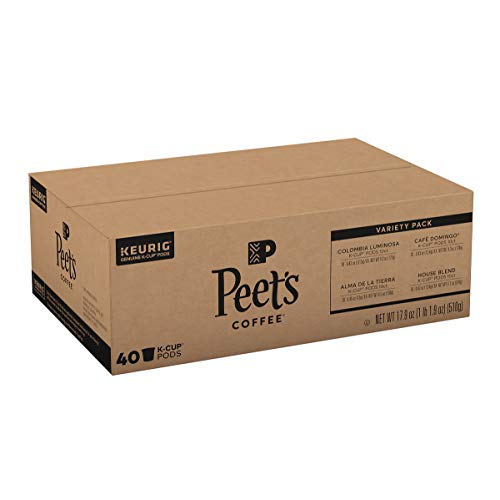 Peets Coffee Variety Pack, 40 Count Single Serve K-Cup Coffee P