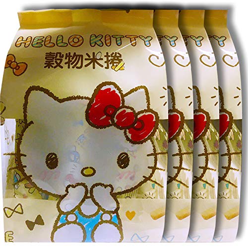 Hello Kitty All Natural Energy Gain Rice Cake Roll 5.64 Oz Egg
