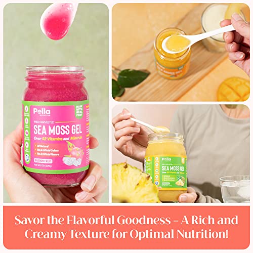 Pella Nutrition Organic Sea Moss Gel Combo Pack - Choose Your Fl...