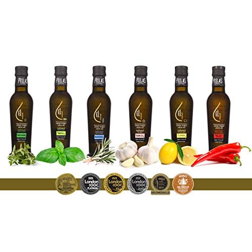 Pellas Nature, Fresh Organic Basil Infused Greek Extra Virgin Ol