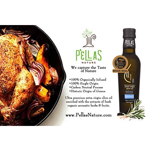 Pellas Nature, Fresh Organic Rosemary Infused Greek Extra Virgin