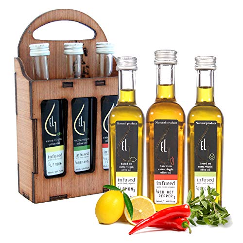 Pellas Nature, Organically Infused Olive Oil Set, Finishing Oil,