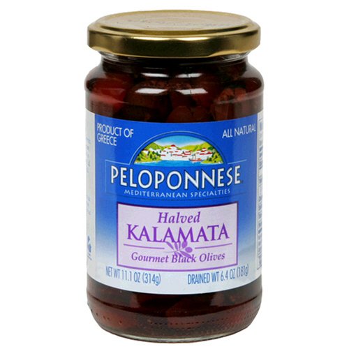 Peloponnese Kalamata Halves, 6.4-Ounce Jars Pack Of 6