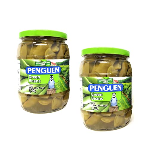 Penguen Turkish Cut Green Beans With Tomatoes 24Oz - Delicious A