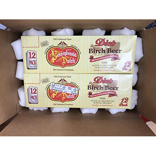Pa Dutch Diet Birch Beer, Protected With High-Density Foam, Favo