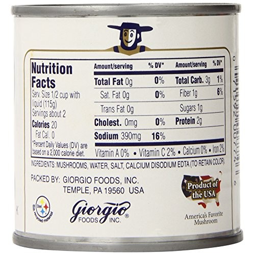 Pennsylvania Dutchman Canned Mushrooms, 12 Count