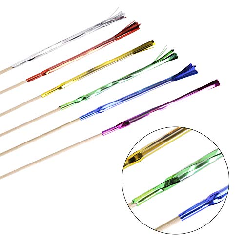 Penta Angel Foil Firework Cupcake Toppers 50Pcs 9 Inch Multicolo