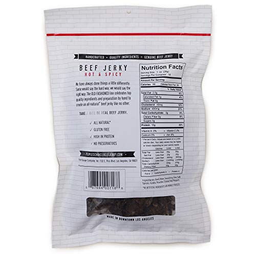 Peoples Choice Beef Jerky - Old Fashioned - Hot &Amp; Spicy - Healt