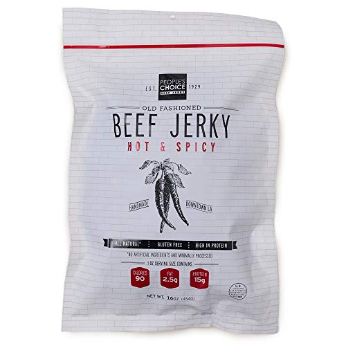 Peoples Choice Beef Jerky - Old Fashioned - Hot &Amp; Spicy - Healt