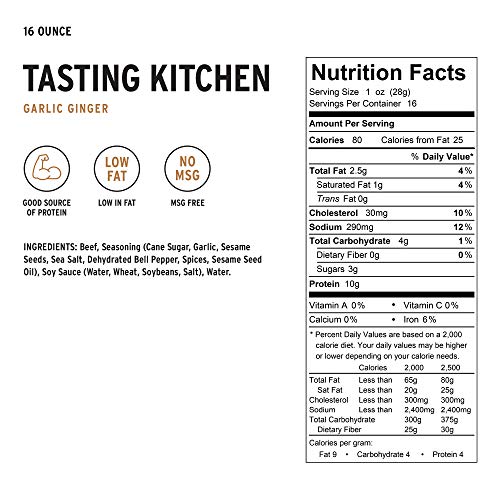 Peoples Choice Beef Jerky - Tasting Kitchen Small Batch - Garli