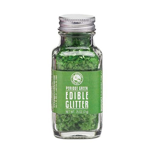 Pepper Creek Farms Edible Glitter, Green, Peridot, 0.75 Ounce