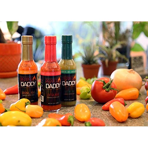 Pepper Daddy Triplets Habanero Pepper Hot Sauces Bundle 3-Pack