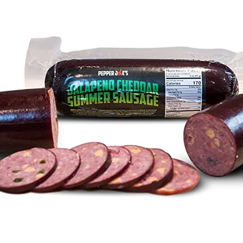Pepper Joe’s Jalapeno Cheddar Summer Sausage – Slow Smoked Spicy...