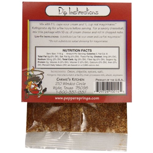 Pepper Springs Western Jalapeno Dip Mix, 0.7 Ounce