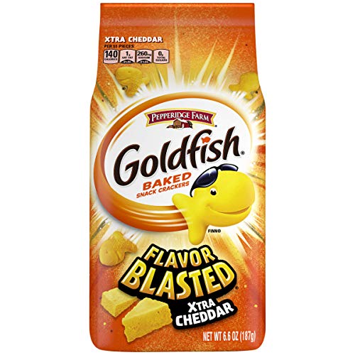 Pepperidge Farm Goldfish Flavor Blasted Xtra Cheddar Crackers, 6