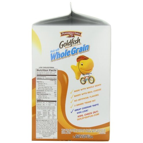Pepperidge Farm Goldfish, Made With Whole Grain Cheddar, 30 Ounce