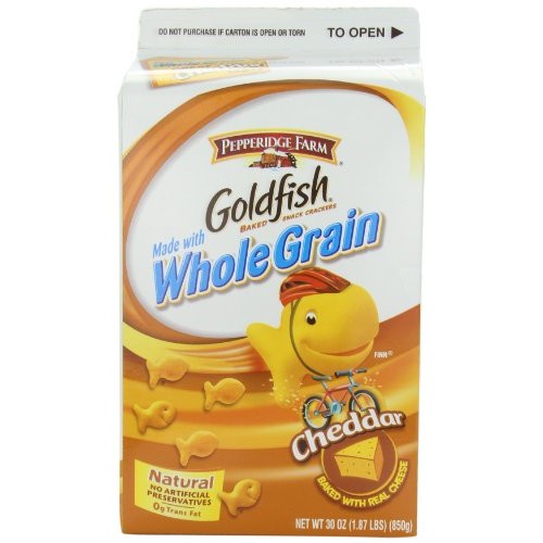 Pepperidge Farm Goldfish, Made With Whole Grain Cheddar, 30 Ounce