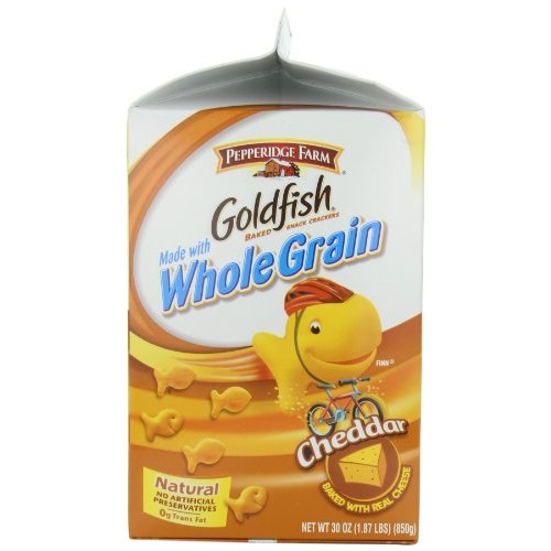 Pepperidge Farm Goldfish, Made With Whole Grain Cheddar, 30 Ounce